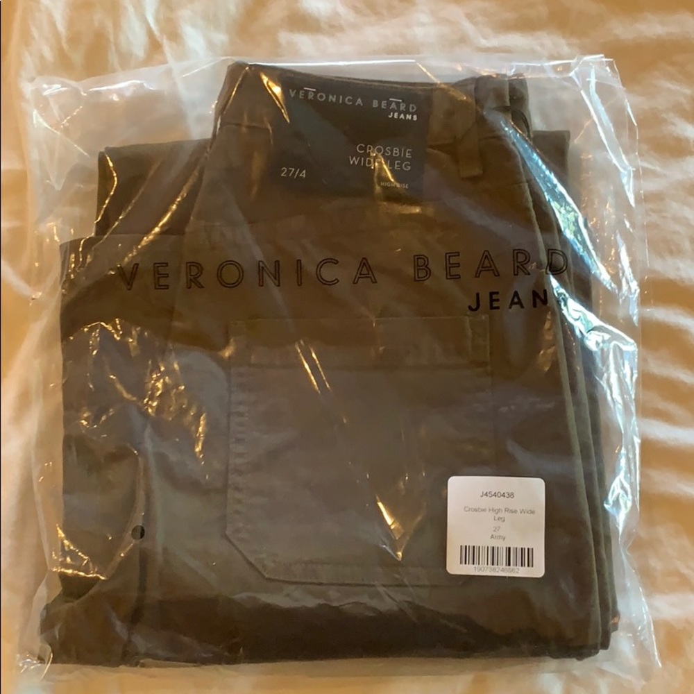 NWT Veronica Beard Crosbie Wide Leg pant size 27